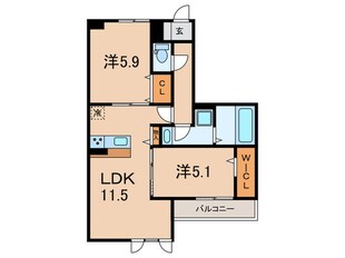 D-room 五反田の物件間取画像